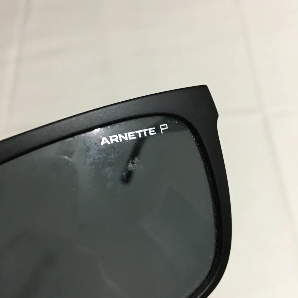 Arnette Chapinero 4261-01/81 Matte Black Frame Polarized Grey Lens Sunglasses